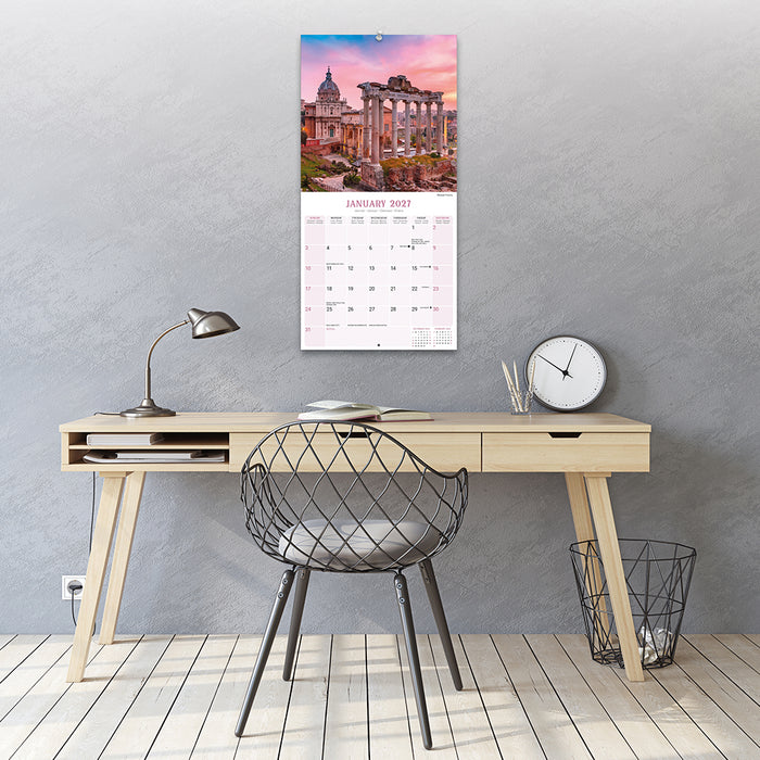 Rome 2027 Square Wall Calendar
