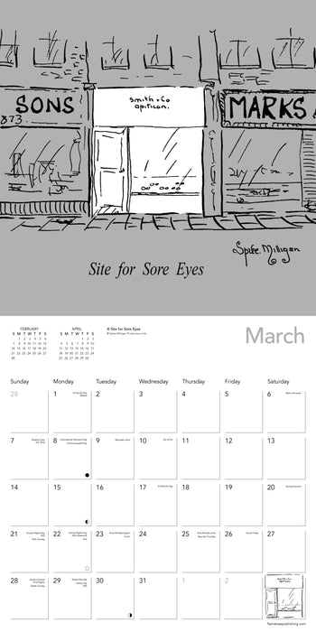 Spike Milligan 2027 Square Wall Calendar
