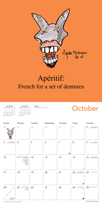Spike Milligan 2027 Square Wall Calendar