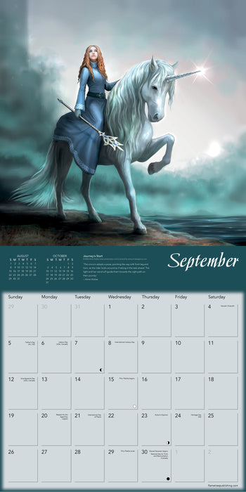 Unicorns by Anne Stokes 2027 Square Wall Calendar