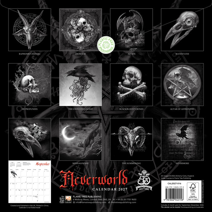 Alchemy Neverworld 2027 Square Wall Calendar
