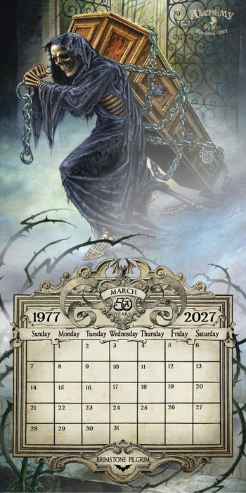 Alchemy Dead of Night 2027 Square Wall Calendar