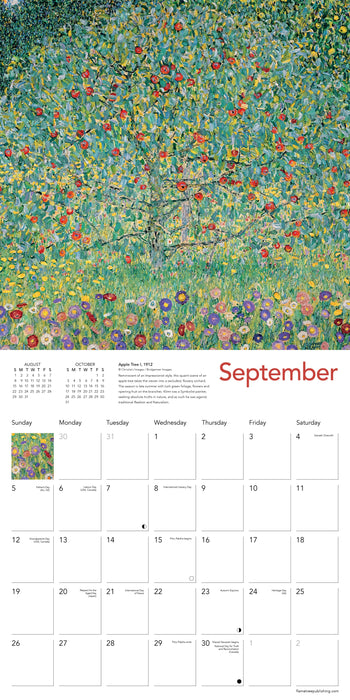 Klimt Landscapes 2027 Square Wall Calendar