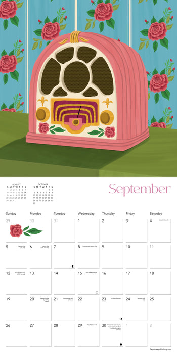 Vintage Home by A Jacobs 2027 Square Wall Calendar