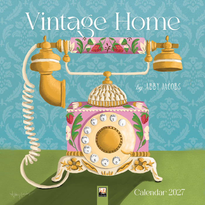 Vintage Home by A Jacobs 2027 Square Wall Calendar