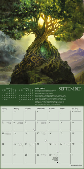 Anne Stokes Elemental 2027 Mini Wall Calendar