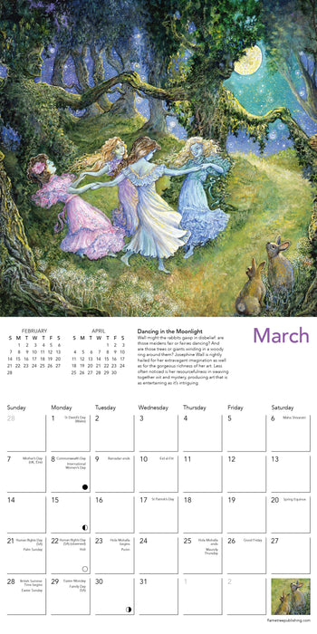 Celestial Journeys by Josephine Wall 2027 Mini Wall Calendar
