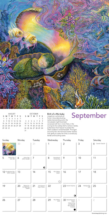 Celestial Journeys by Josephine Wall 2027 Mini Wall Calendar