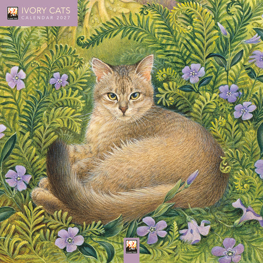 Ivory Cats by Lesley A Ivory 2027 Mini Wall Calendar