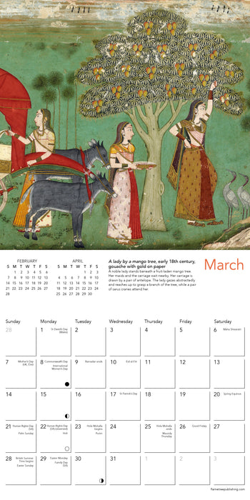 Indian Art Asmolean Museum 2027 Mini Wall Calendar
