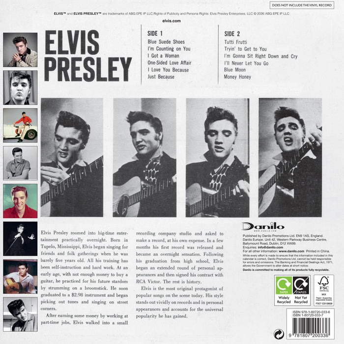 Elvis Collector's Edition 2027 Square Wall Calendar
