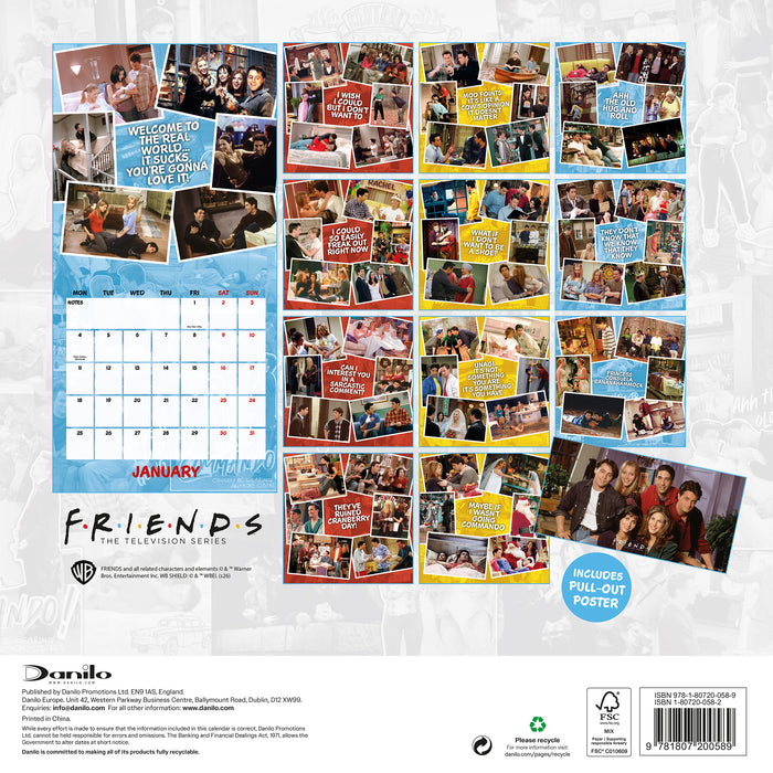 Friends 2027 Square Wall Calendar