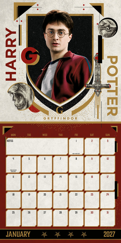 Harry Potter 2027 Square Wall Calendar