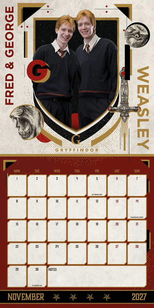 Harry Potter 2027 Square Wall Calendar