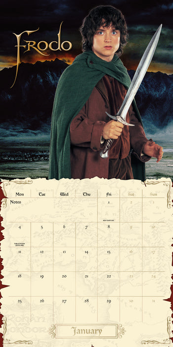 Lord Of The Rings 2027 Square Wall Calendar
