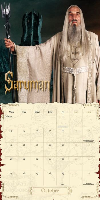 Lord Of The Rings 2027 Square Wall Calendar