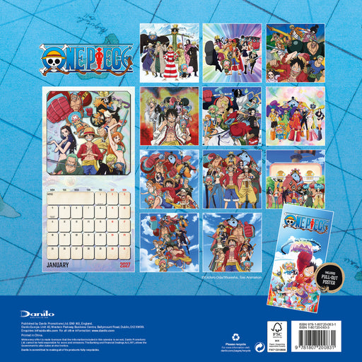 One Piece 2027 Square Wall Calendar