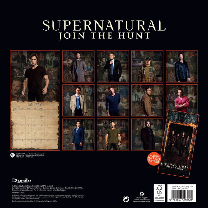Supernatural 2027 Square Wall Calendar