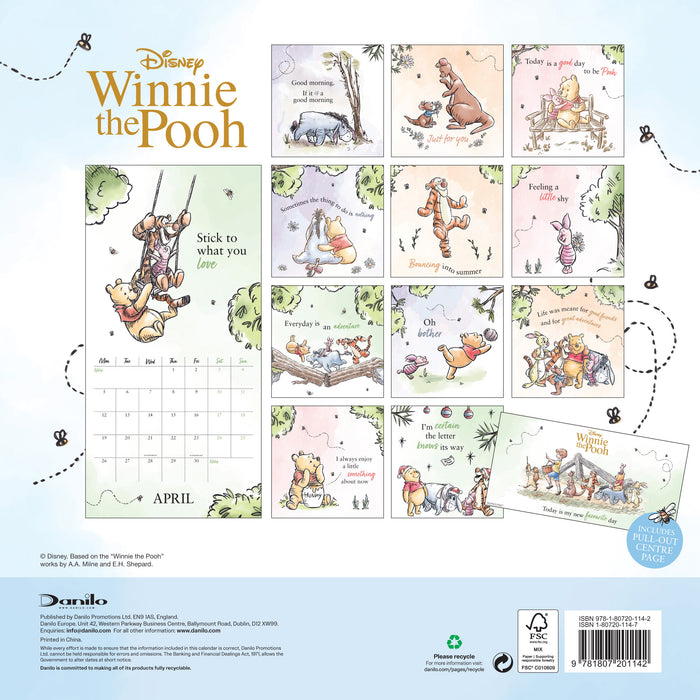 Winnie The Pooh 2027 Square Wall Calendar