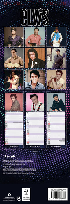 Elvis 2027 Slimline Wall Calendar