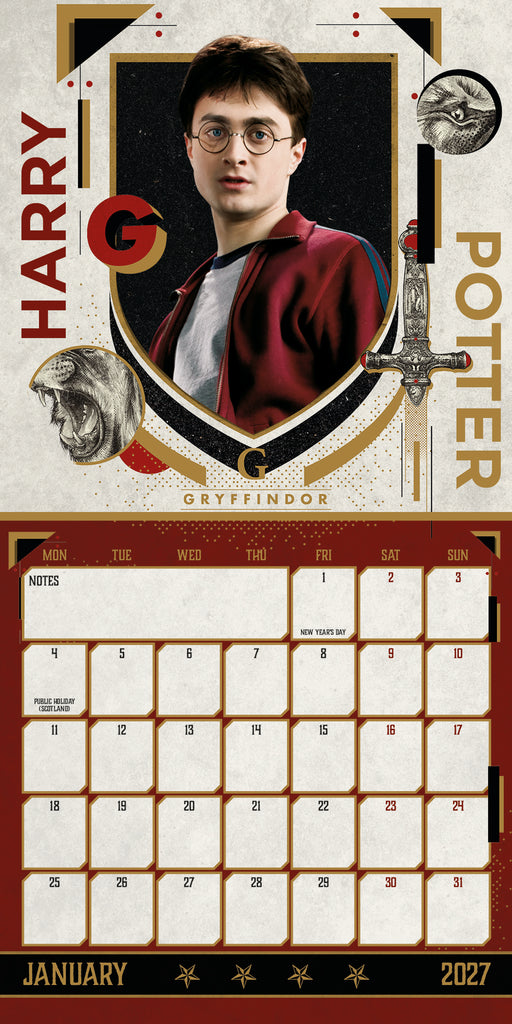 Harry Potter 2027 Mini Wall Calendar