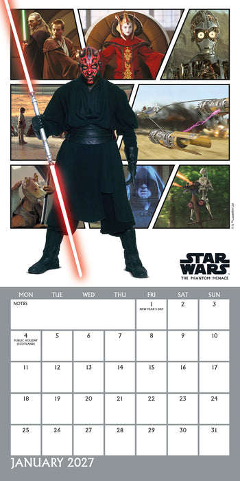 Star Wars Classic 2027 Mini Wall Calendar