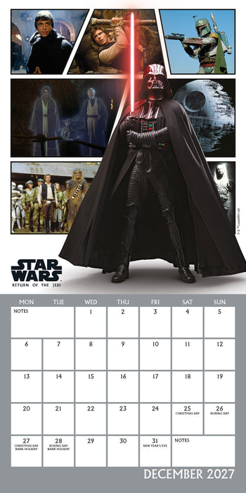 Star Wars Classic 2027 Mini Wall Calendar