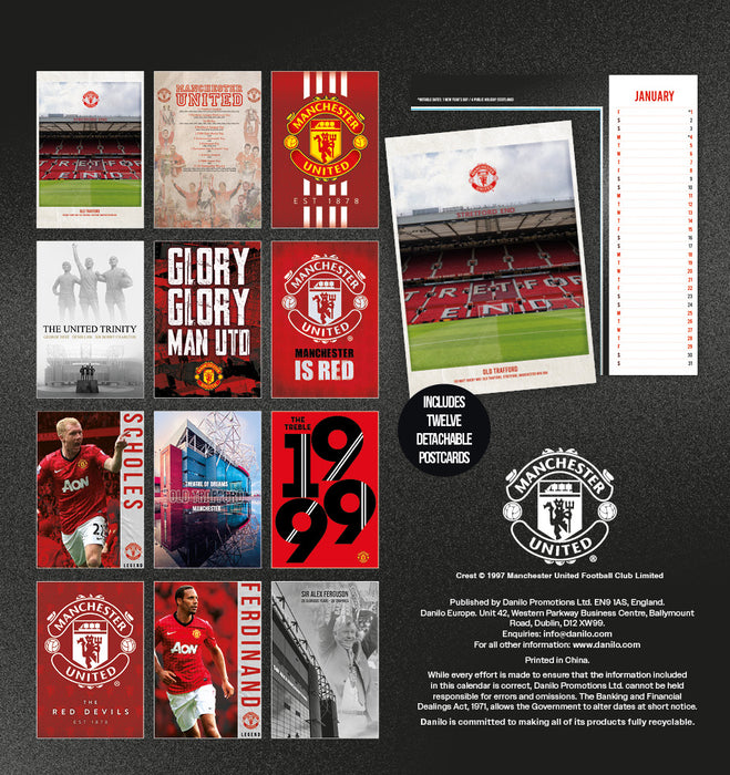 Manchester United Football Club 2027 Desk Easel