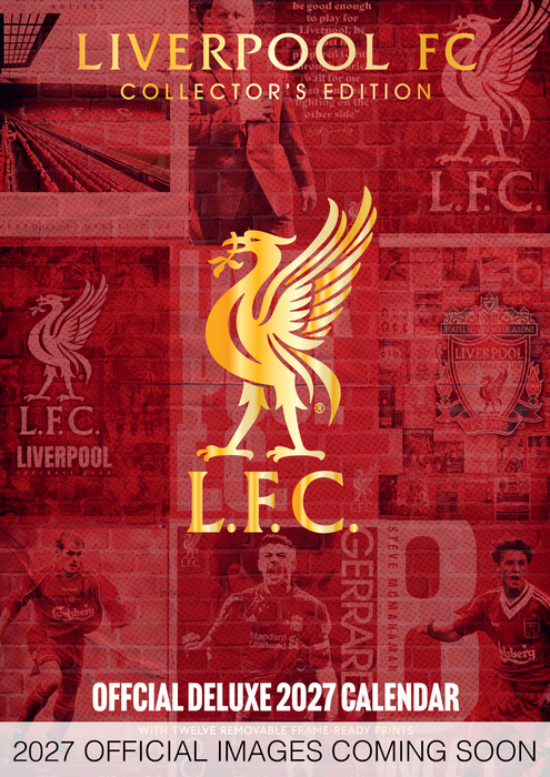 Liverpool Football Club Deluxe 2027 A3 Wall Calendar