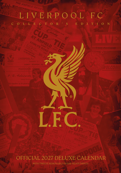 Liverpool Football Club Deluxe 2027 A3 Wall Calendar