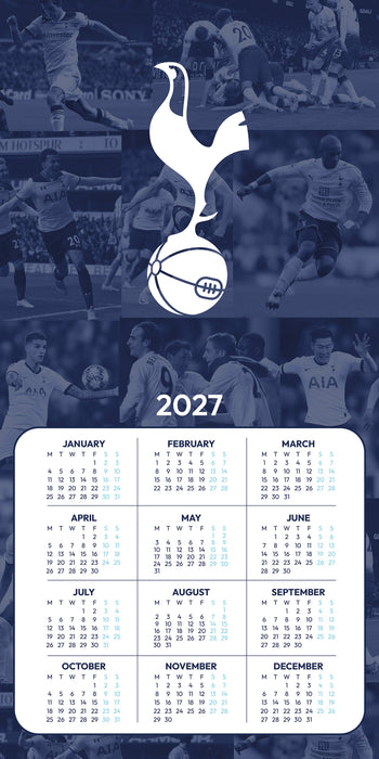 Tottenham Hotspur Football Club Legends 2027 Square Wall Calendar