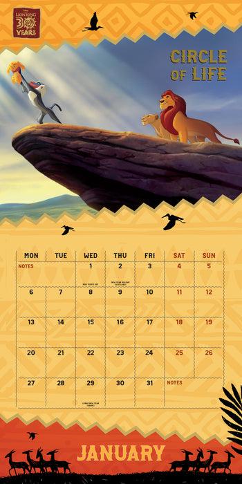 2025 Lion King Classic Wall Calendar