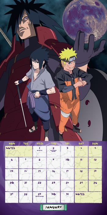 2025 Naruto Shippuden Wall Calendar by  Danilo Promotions from Calendar Club