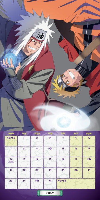 2025 Naruto Shippuden Wall Calendar by  Danilo Promotions from Calendar Club