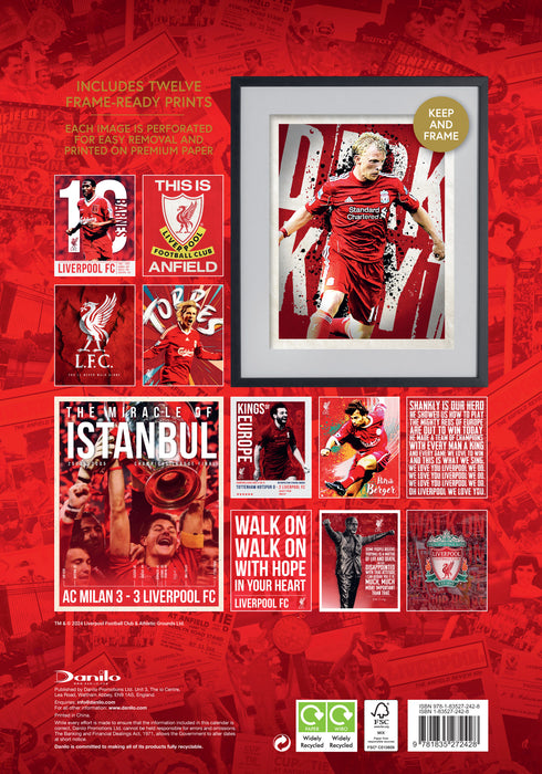 2025 Liverpool FC Deluxe Large Wall Calendar