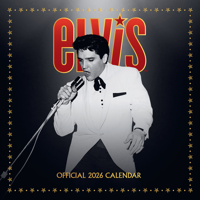 Elvis 2026 Square Wall Calendar