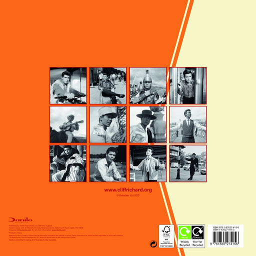 Cliff Richard Collector's Edition 2026 Square Wall Calendar