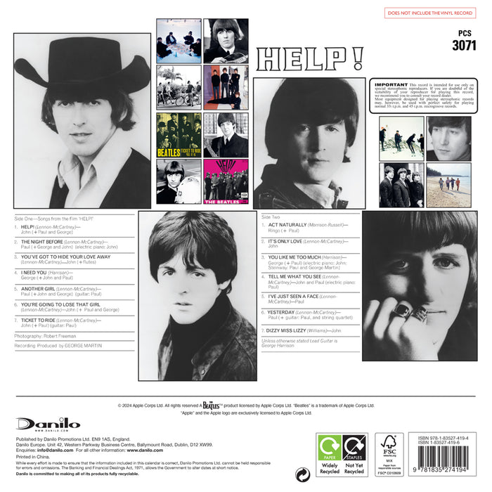 The Beatles Collector's Edition 2026 Square Wall Calendar