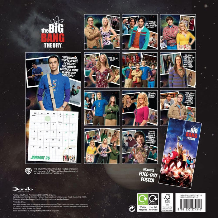 Big Bang Theory The 2026 Square Wall Calendar