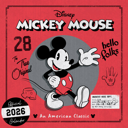Mickey 2026 Square Wall Calendar
