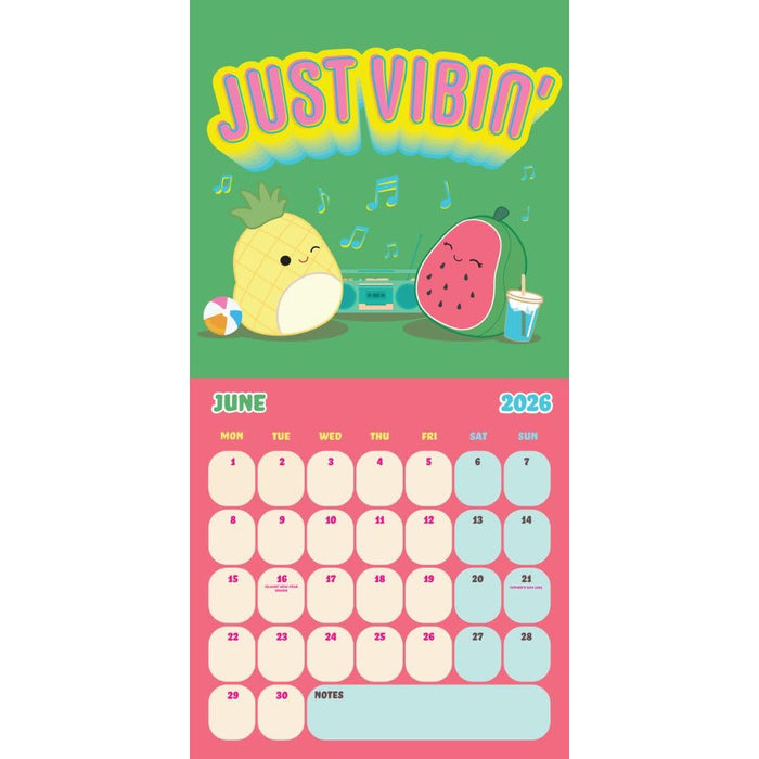 Squishmallows 2026 Square Wall Calendar