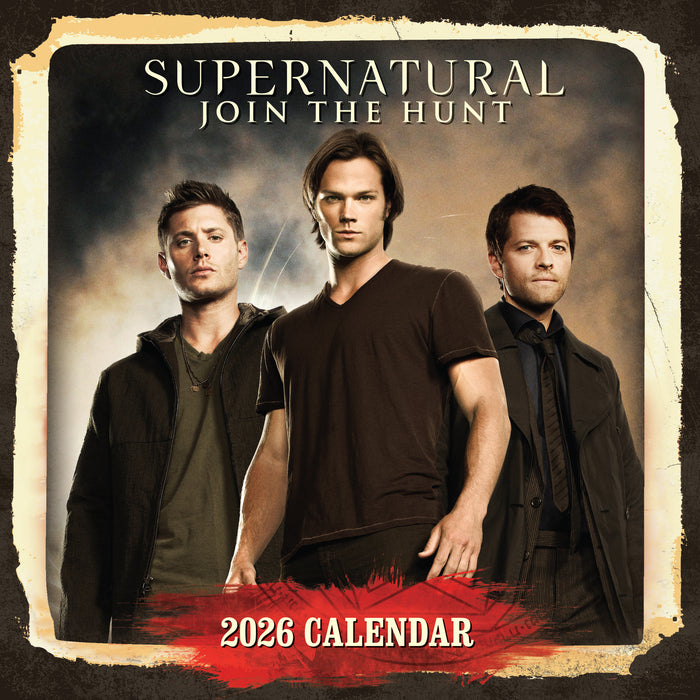 Supernatural 2026 Square Wall Calendar