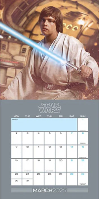 Star Wars Classic 2026 Mini Wall Calendar