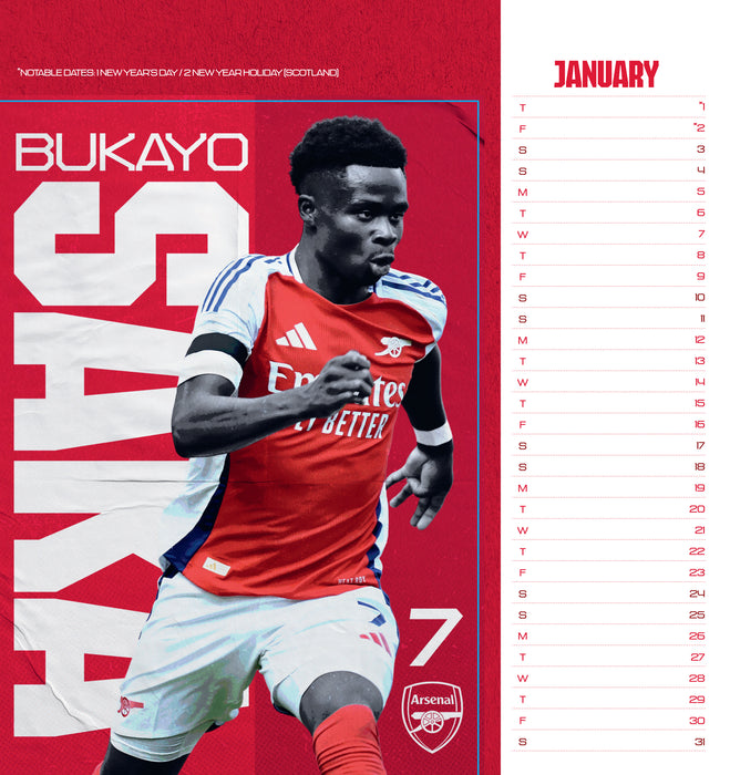 Arsenal Football Club 2026 Desk Easel