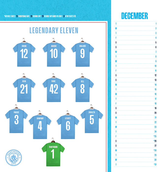 Manchester City Football Club 2026 Desk Easel