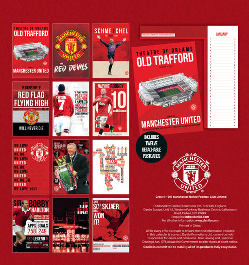 Manchester United Football Club 2026 Desk Easel