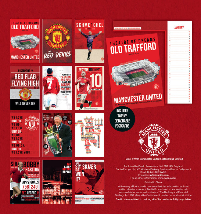 Manchester United Football Club 2026 Desk Easel