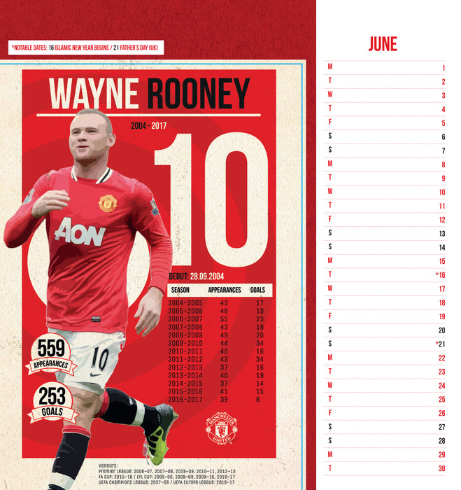 Manchester United Football Club 2026 Desk Easel