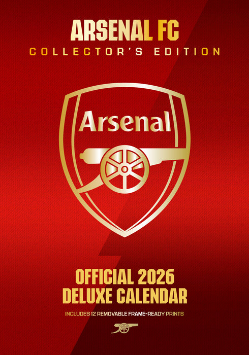 Arsenal Football Club 2026 A3 Wall Calendar