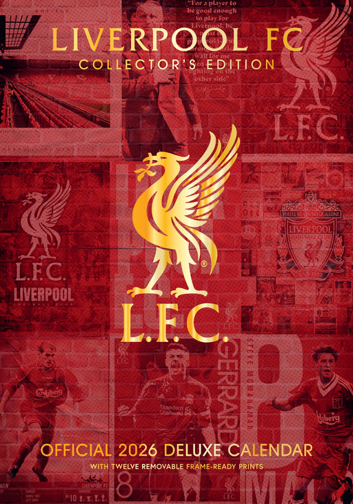 Liverpool Football Club 2026 A3 Wall Calendar